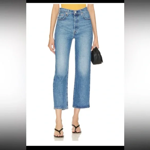 Levi’s Ribcage Straight Ankle Jeans in Dance Around size 29 - Picture 5 of 12